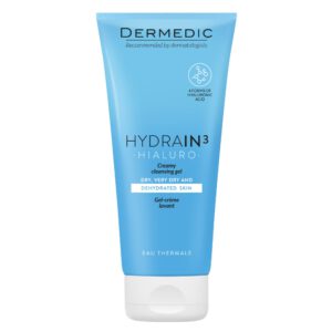Dermedic Hydrain³ Krémes arctisztító gél hialuronsavval, makadámiaolajjal, száraz, érzékeny bőrre