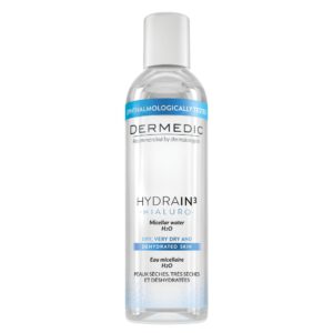 Dermedic Hydrain³ Micellás víz H²O a szem és arc érzékeny bőrének mindennapos tisztítására