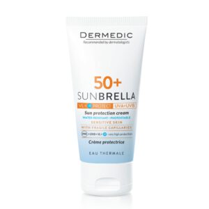 Dermedi sunbrella fényvédő krém PSF50+ rozáceás, kipirosodásra hajlamos és érzékeny bőrre