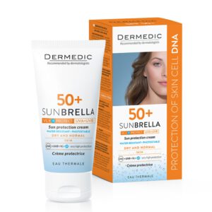 Dermedic Sunbrella fényvédő arckrém SPF 50+ száraz és normál bőrre