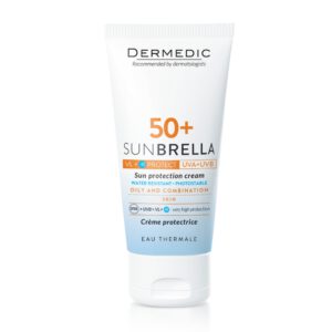 Dermedic Sunbrella fényvédő arckrém SPF 50+ zsírosés kombinált bőrre